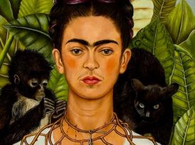 Las pinturas de Frida Kahlo: Autorretrato con collar de espinas